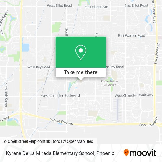 Mapa de Kyrene De La Mirada Elementary School