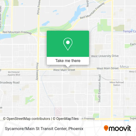 Sycamore / Main St Transit Center map
