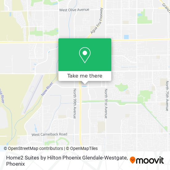 Home2 Suites by Hilton Phoenix Glendale-Westgate map