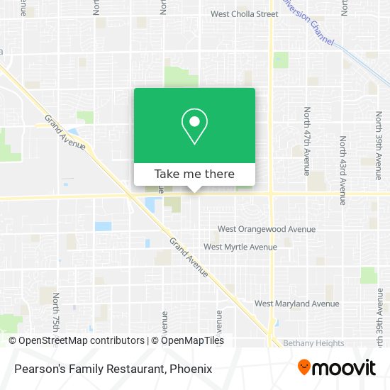 Pearson's Family Restaurant map