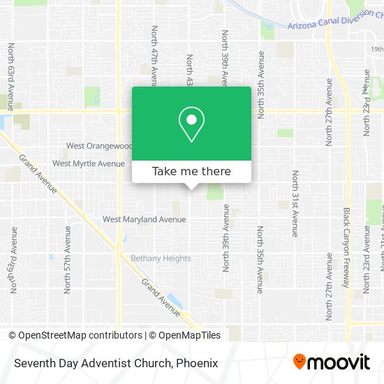 Seventh Day Adventist Church map