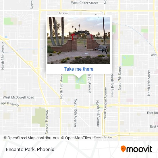 Encanto Park map