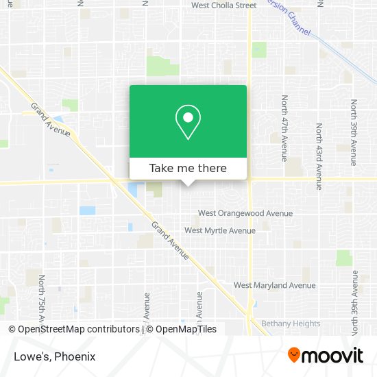 Lowe's map