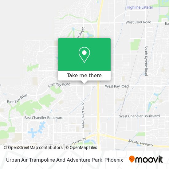 Urban Air Trampoline And Adventure Park map