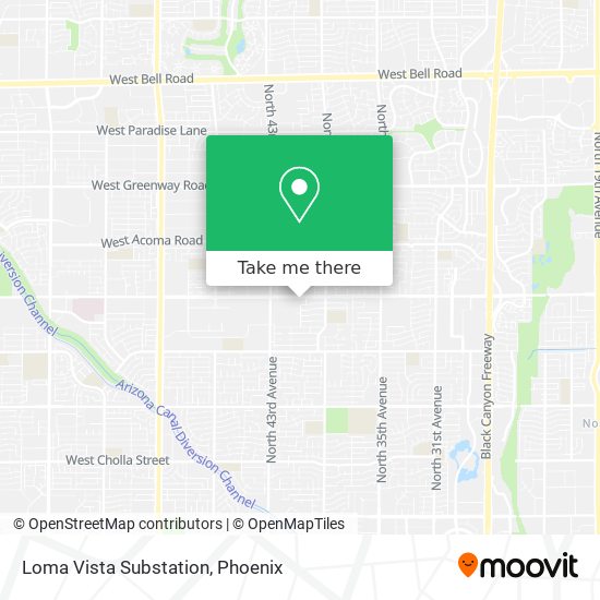 Mapa de Loma Vista Substation