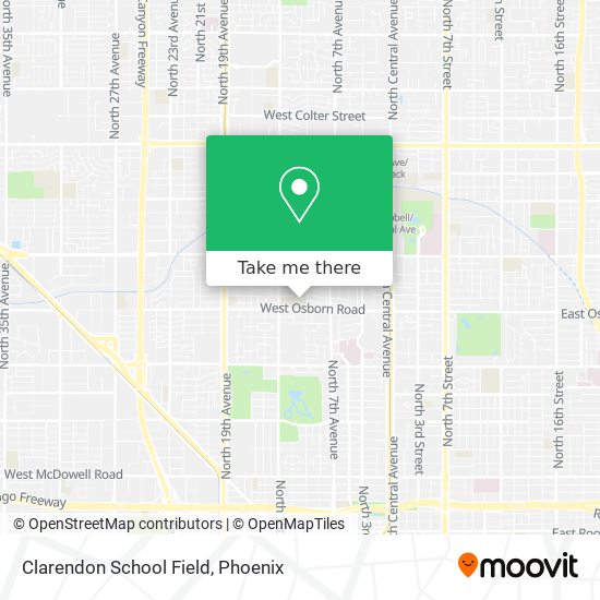 Clarendon School Field map