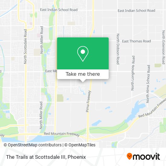 The Trails at Scottsdale III map