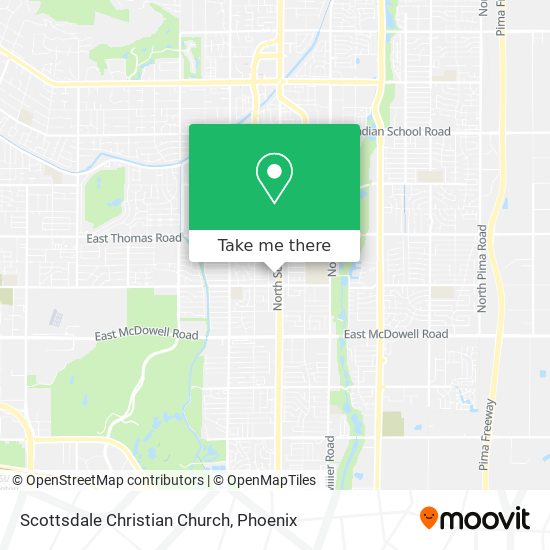 Scottsdale Christian Church map