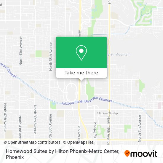 Homewood Suites by Hilton Phoenix-Metro Center map