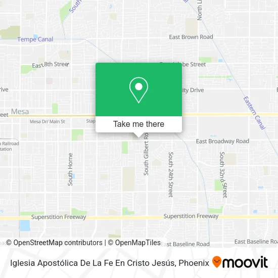 Mapa de Iglesia Apostólica De La Fe En Cristo Jesús