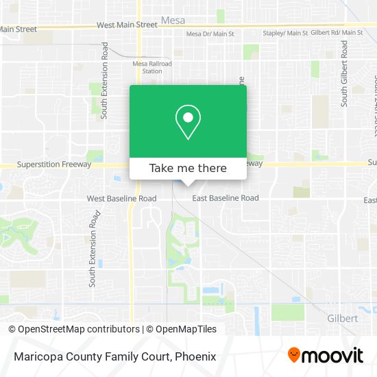 Mapa de Maricopa County Family Court