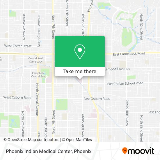 Phoenix Indian Medical Center map