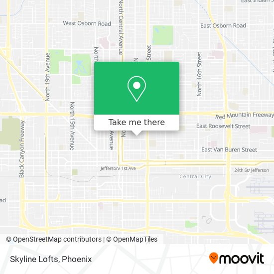 Skyline Lofts map