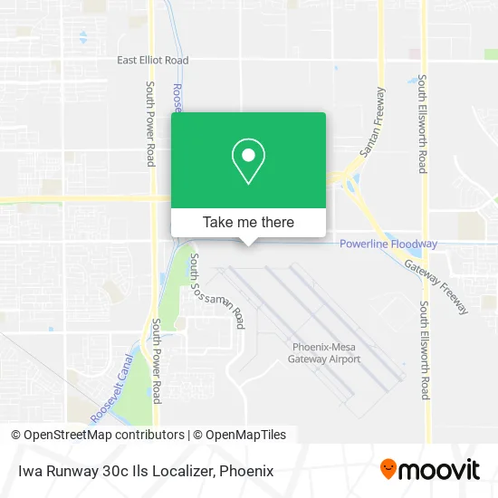 Iwa Runway 30c Ils Localizer map