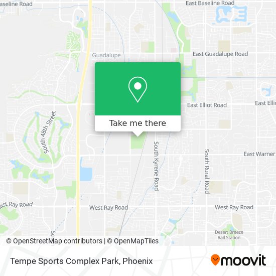 Tempe Sports Complex Park map