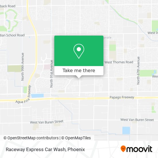 Raceway Express Car Wash map