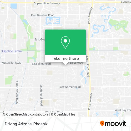Mapa de Driving Arizona