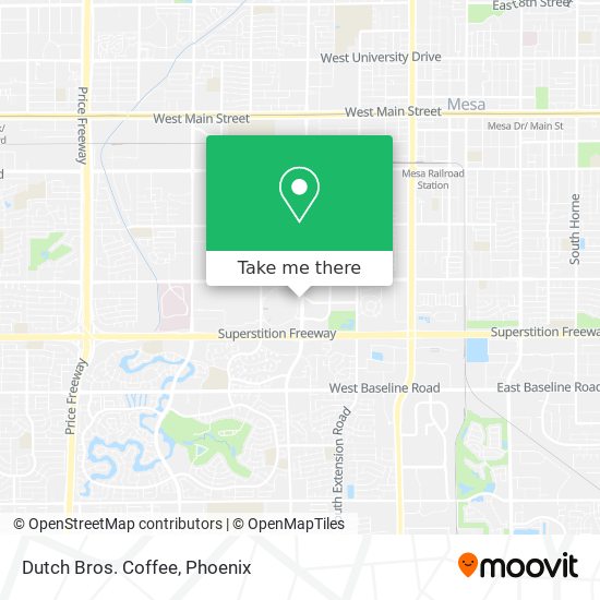 Dutch Bros. Coffee map