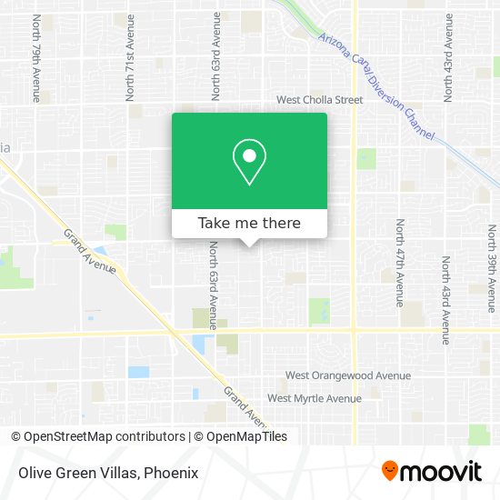 Olive Green Villas map