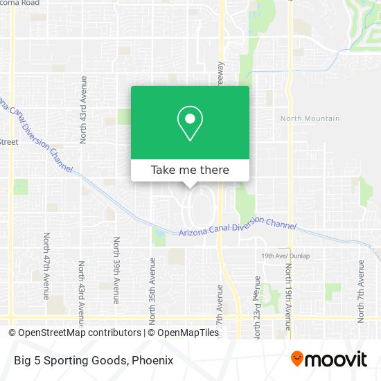 Big 5 Sporting Goods map