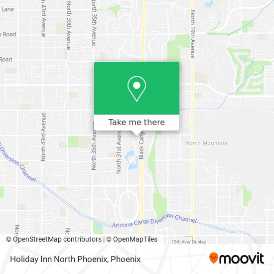 Holiday Inn North Phoenix map