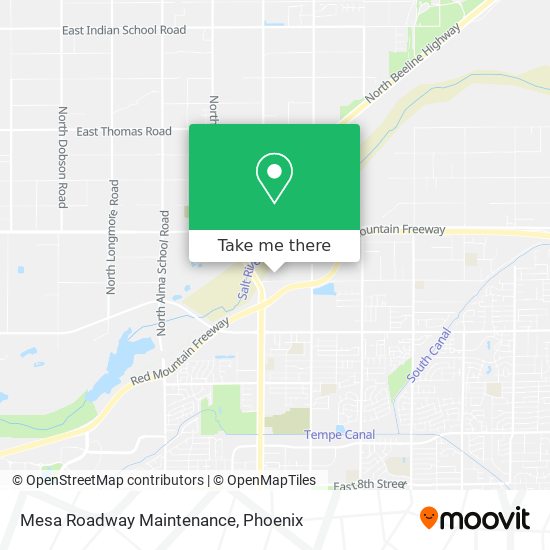 Mesa Roadway Maintenance map