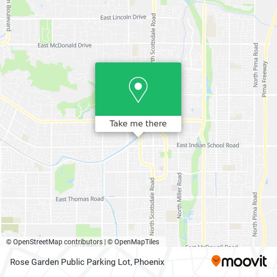 Rose Garden Public Parking Lot map