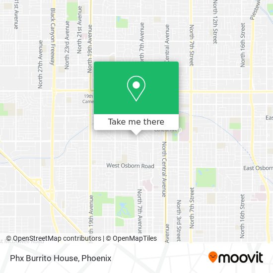 Phx Burrito House map
