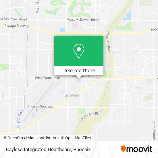 Bayless Integrated Healthcare map