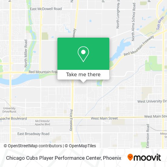 Chicago Cubs Player Performance Center map
