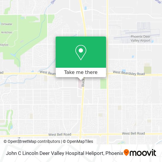 John C Lincoln Deer Valley Hospital Heliport map