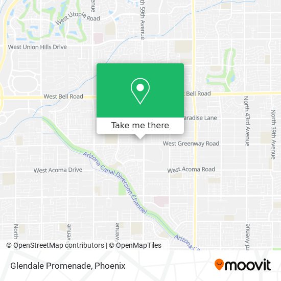 Glendale Promenade map