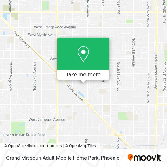 Mapa de Grand Missouri Adult Mobile Home Park
