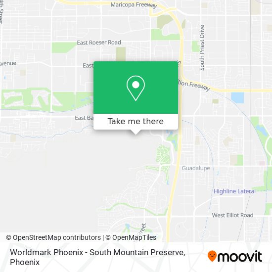 Worldmark Phoenix - South Mountain Preserve map