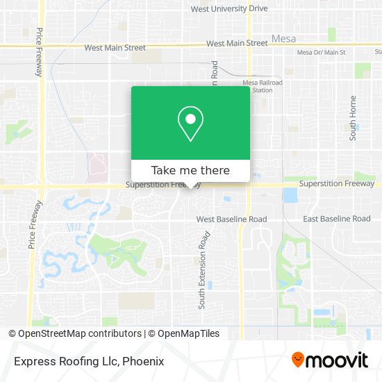 Express Roofing Llc map