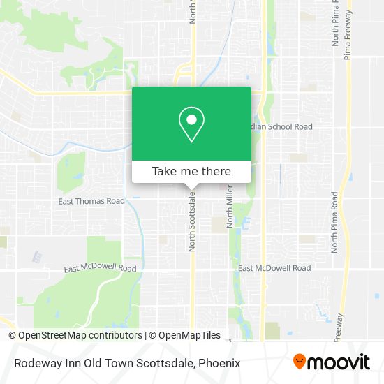 Rodeway Inn Old Town Scottsdale map