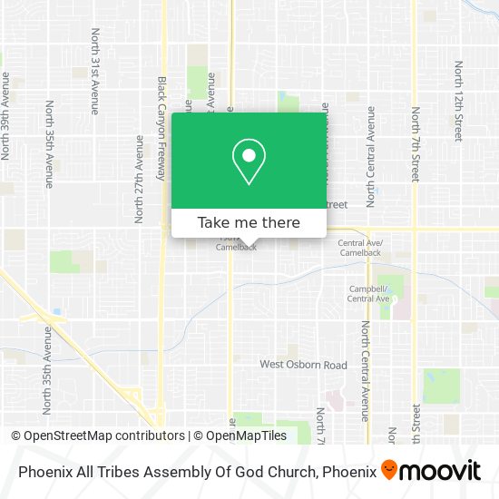 Mapa de Phoenix All Tribes Assembly Of God Church