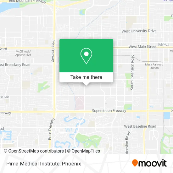 Pima Medical Institute map