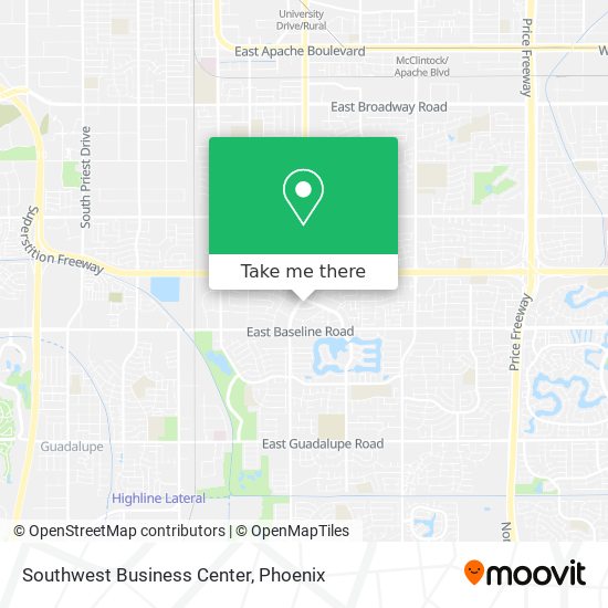 Southwest Business Center map