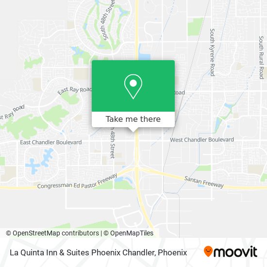 Mapa de La Quinta Inn & Suites Phoenix Chandler