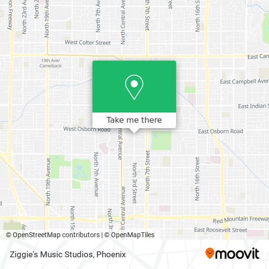 Mapa de Ziggie's Music Studios