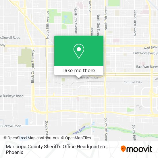 Maricopa County Sheriff's Office Headquarters map