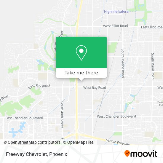 Freeway Chevrolet map