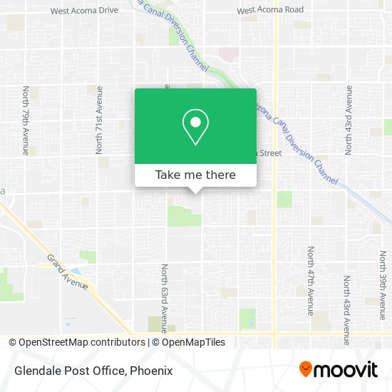 Mapa de Glendale Post Office