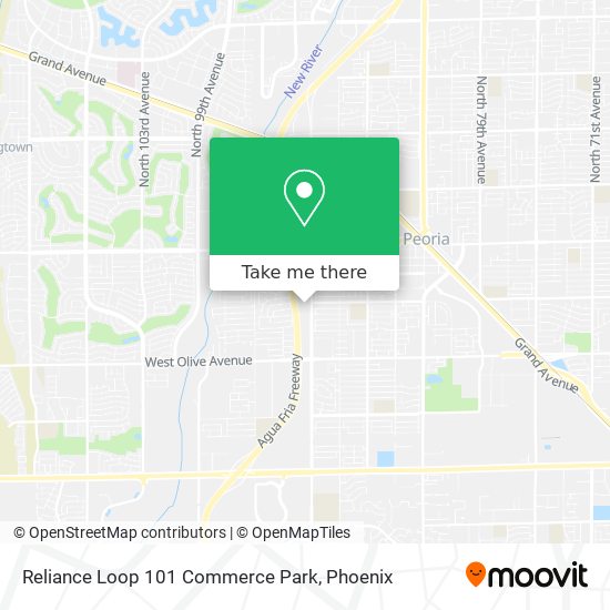 Mapa de Reliance Loop 101 Commerce Park