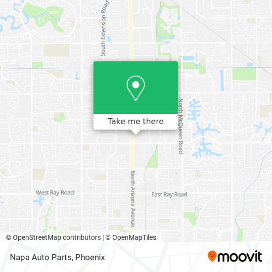 Napa Auto Parts map