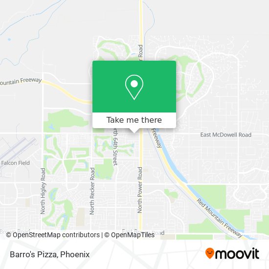 Barro's Pizza map