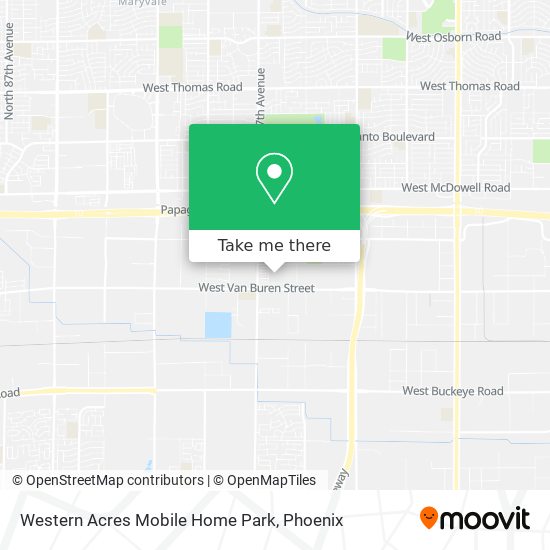 Mapa de Western Acres Mobile Home Park