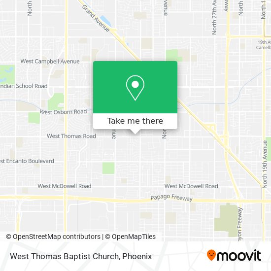 Mapa de West Thomas Baptist Church