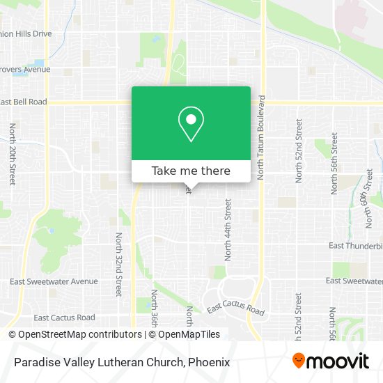 Mapa de Paradise Valley Lutheran Church